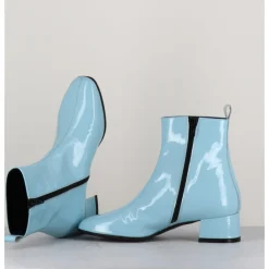 Online GARRICE LAB Boots 60s en cuir vernis - JANE VERNICE FAEDA BLEU