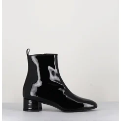 Hot GARRICE LAB Boots 60s en cuir vernis - JANE VERNICE NERO NOIR