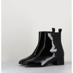 Hot GARRICE LAB Boots 60s en cuir vernis - JANE VERNICE NERO NOIR