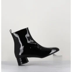 Hot GARRICE LAB Boots 60s en cuir vernis - JANE VERNICE NERO NOIR