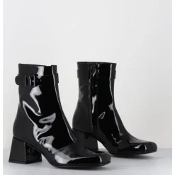 Best ROTTA Boots 60s en cuir vernis - XERT VERNICE BLACK NOIR