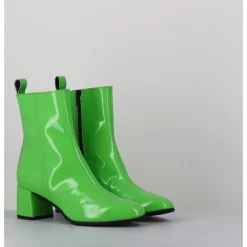 GARRICE LAB Boots 60s en cuir vernis - SAMUI4 VERNICE VERDE VERT