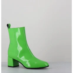 GARRICE LAB Boots 60s en cuir vernis - SAMUI4 VERNICE VERDE VERT