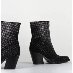 Clearance GARRICE LAB Boots santiag talon haut & clous - ROCK24 CHELIN NERO NOIR