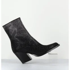 Clearance GARRICE LAB Boots santiag talon haut & clous - ROCK24 CHELIN NERO NOIR