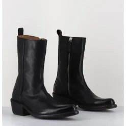 MOMA Boots santiags en cuir - 1CS425 CUSNA NERO NOIR