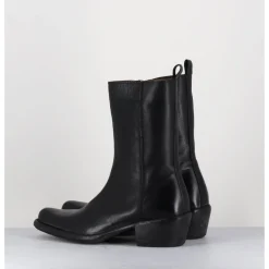 MOMA Boots santiags en cuir - 1CS425 CUSNA NERO NOIR
