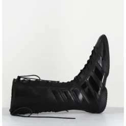 Best MIISTA Boots sneakers à lacets en cuir bi-matière - IMOGEN BLACK LACE NOIR
