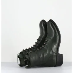 Online OFFICINE CREATIVE Boots souples en cuir à boutons - LISON CAOU036 VERDE VERT