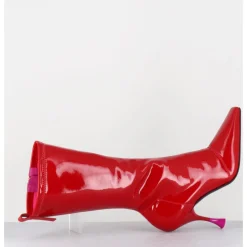 Best 3JUIN Boots talon haut en vernis stretch 90s - GILDA CRIS EROS ROUGE