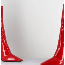 Best 3JUIN Boots talon haut en vernis stretch 90s - GILDA CRIS EROS ROUGE