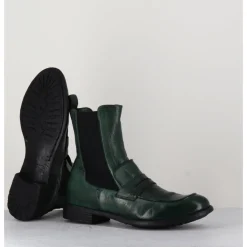 Best OFFICINE CREATIVE Boots-mocassins chelsea en cuir bouteille - MARS 142 BOUTEILLE VERT