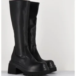 Discount ELENA IACHI Botte chunky en cuir stretch - E3716 LINK NERO NOIR