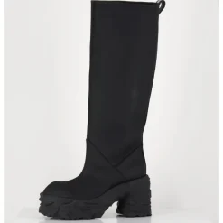 Best PREMIATA Botte cuir mat plateforme texturée - M6315 CUSTO NERO NOIR