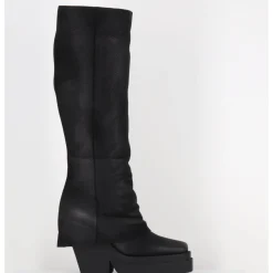 Online SORT AARHUS Bottes à plateforme déstructurée en cuir gras - 6631 GAS NERO NOIR