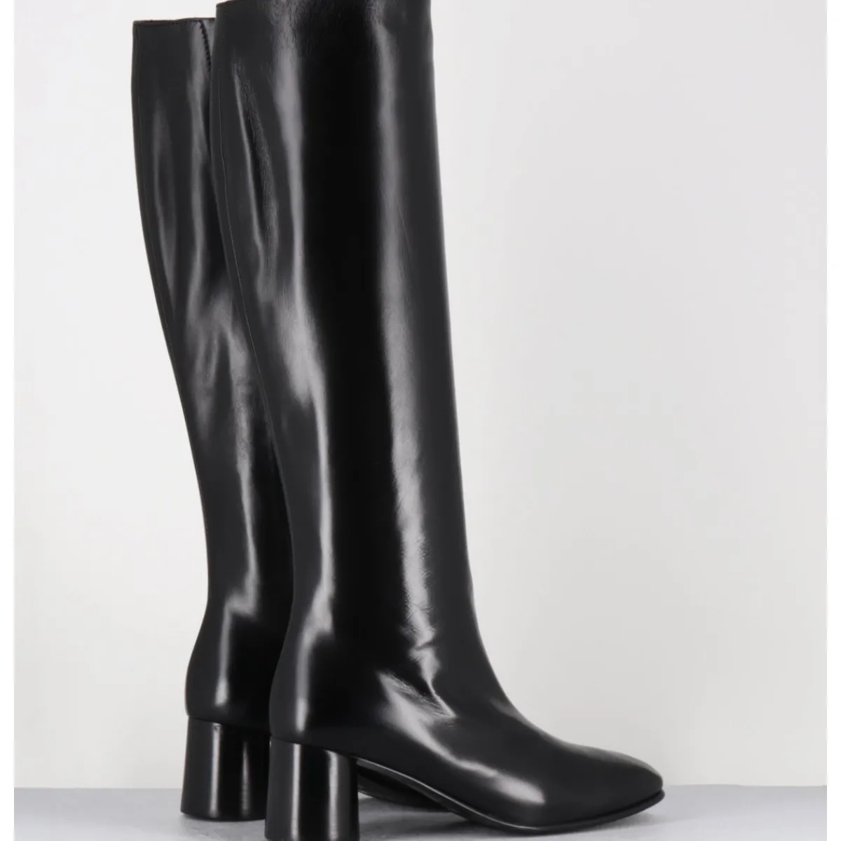 Clearance GARRICE LAB Bottes en agneau plongé talon graphique - GARDONE NAPPA NERO NOIR