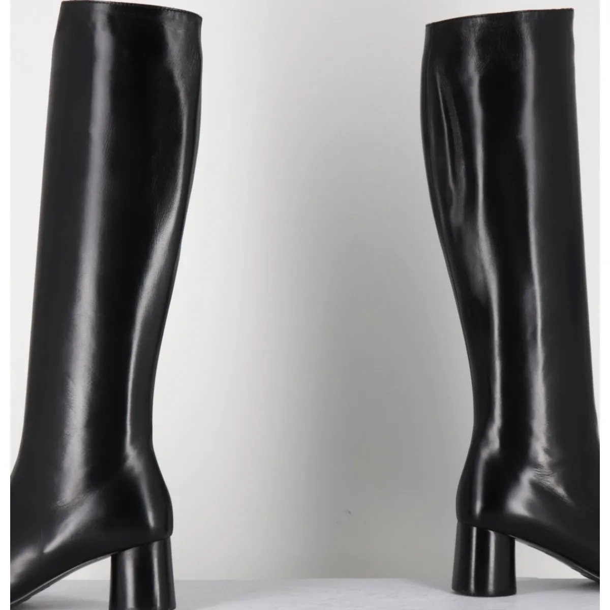 Clearance GARRICE LAB Bottes en agneau plongé talon graphique - GARDONE NAPPA NERO NOIR