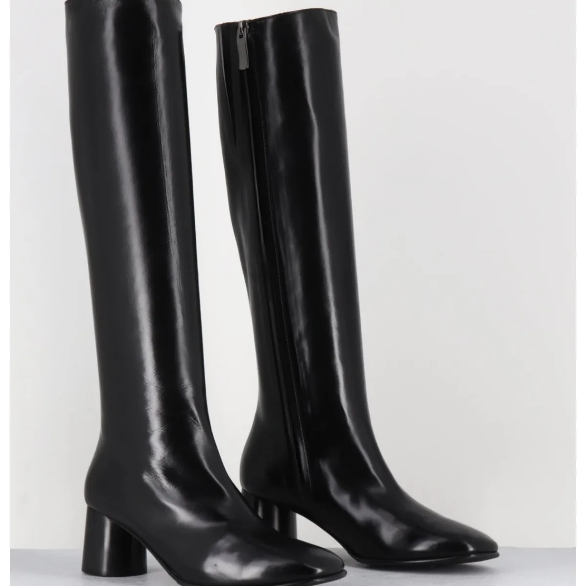 Clearance GARRICE LAB Bottes en agneau plongé talon graphique - GARDONE NAPPA NERO NOIR