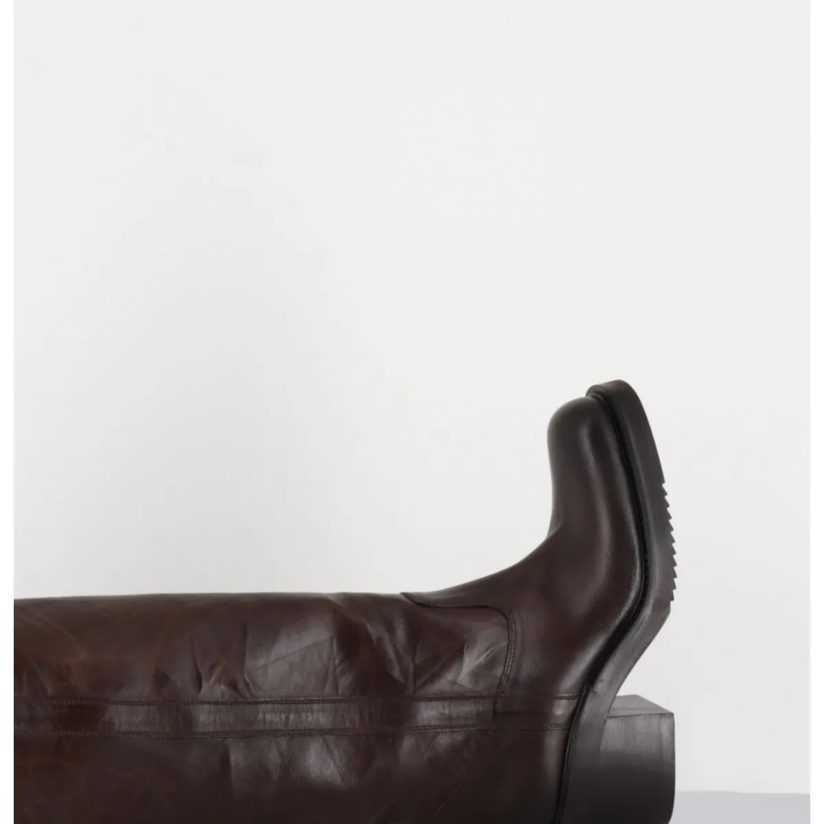 Outlet ELENA IACHI Bottes en cuir froissé - E4047 SENECA MORO MARRON