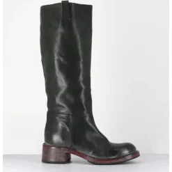 Online MOMA Bottes en cuir esprit bikers - 73404 CUSNA VERDE VERT