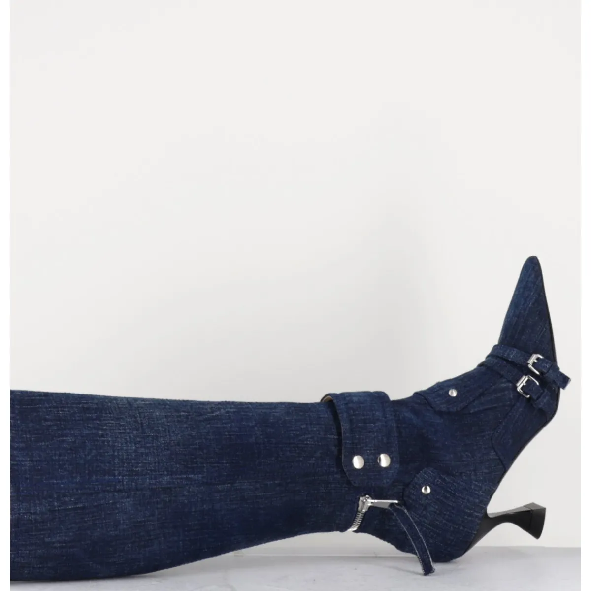 Hot STRATEGIA Bottes en jean bout pointu - A5403-T LOVELY NK JEANS
