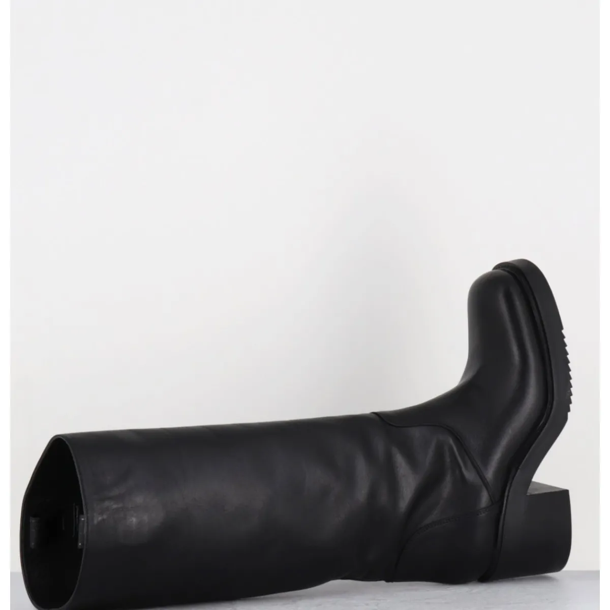 Clearance ELENA IACHI Bottes esprit bikers en cuir - E4050-L NATURE NERO NOIR