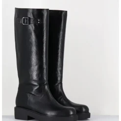 Hot GARRICE LAB Bottes esprit cavalière en cuir - TORI MORODER NERO NOIR