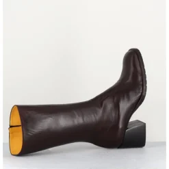 Sale MARA BINI Bottes mi-hautes en cuir souple - R288M SETA CAFE MARRON