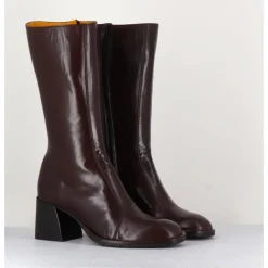 Sale MARA BINI Bottes mi-hautes en cuir souple - R288M SETA CAFE MARRON