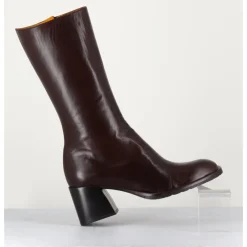 Sale MARA BINI Bottes mi-hautes en cuir souple - R288M SETA CAFE MARRON