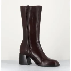 Sale MARA BINI Bottes mi-hautes en cuir souple - R288M SETA CAFE MARRON