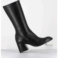 Clearance MARA BINI Bottes mi-hautes en cuir souple - R288M SETA NERO NOIR