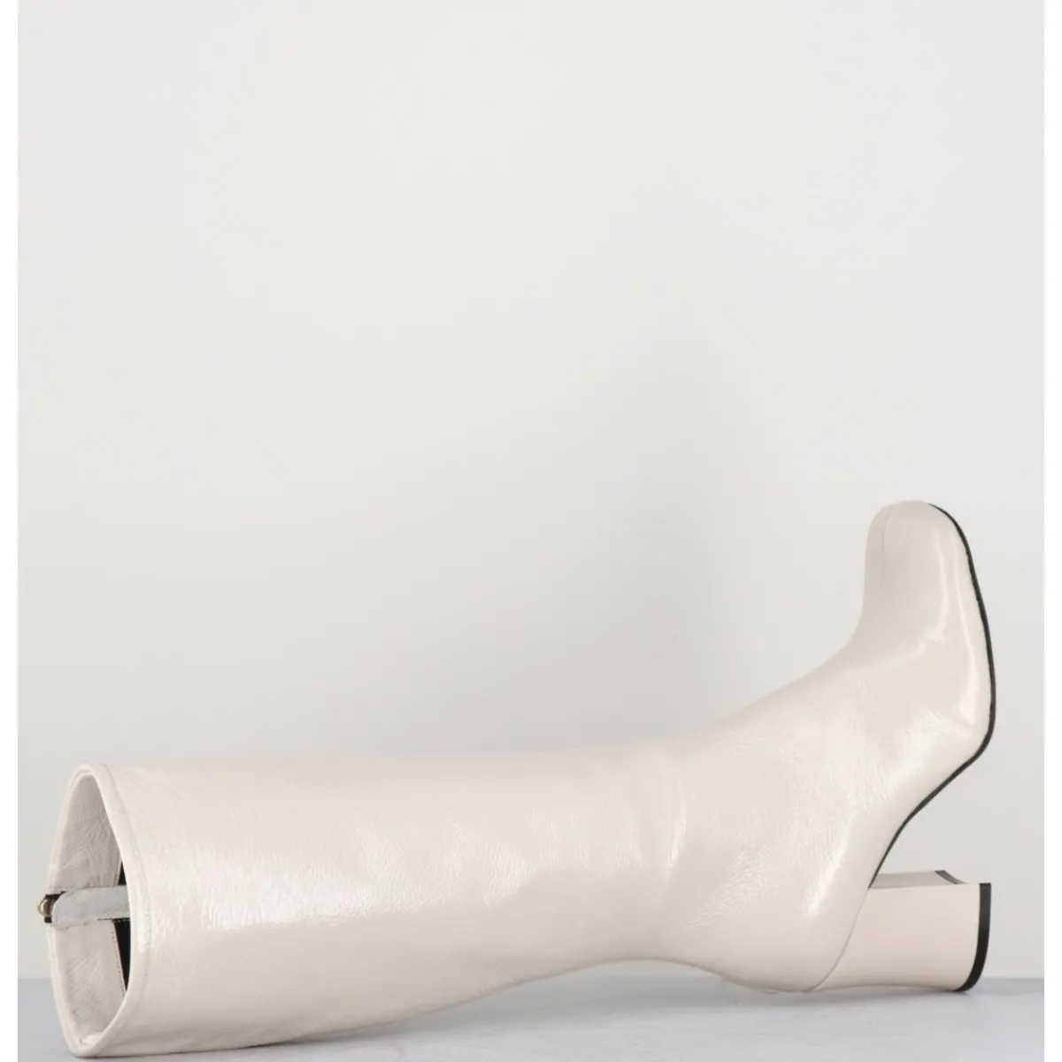 New GARRICE LAB Bottes 60s en cuir naplak - AH2983 FINISH MILK BLANC