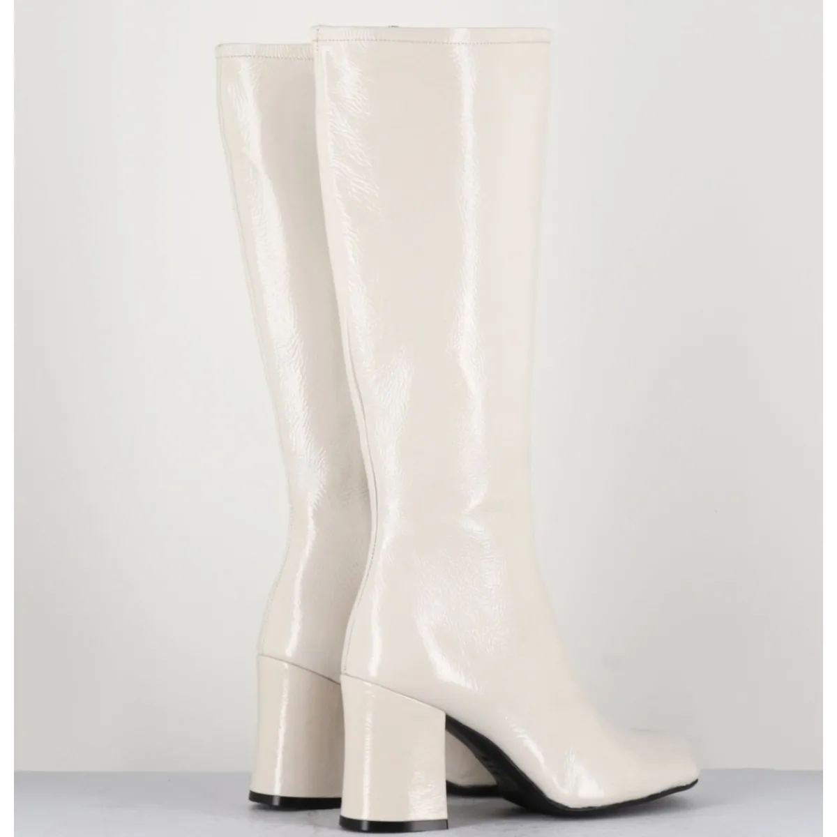 New GARRICE LAB Bottes 60s en cuir naplak - AH2983 FINISH MILK BLANC