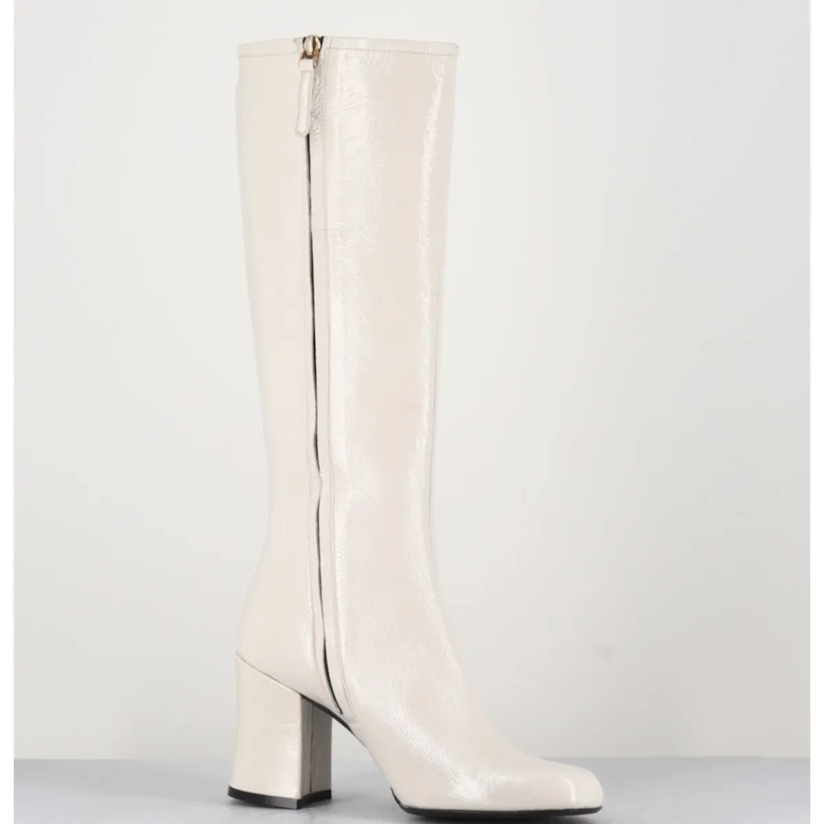 New GARRICE LAB Bottes 60s en cuir naplak - AH2983 FINISH MILK BLANC