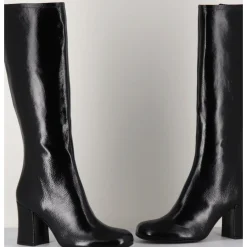 Clearance GARRICE LAB Bottes 60s en cuir naplak - AH2983 FINISH NERO NOIR