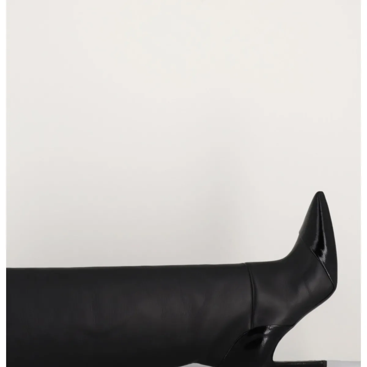 Best DEL CARLO Bottes talon haut bout pointu en cuir - 11433 MERLOT NERO NOIR