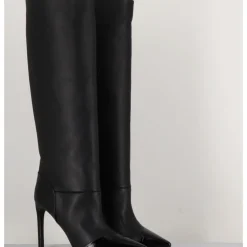 Best DEL CARLO Bottes talon haut bout pointu en cuir - 11433 MERLOT NERO NOIR