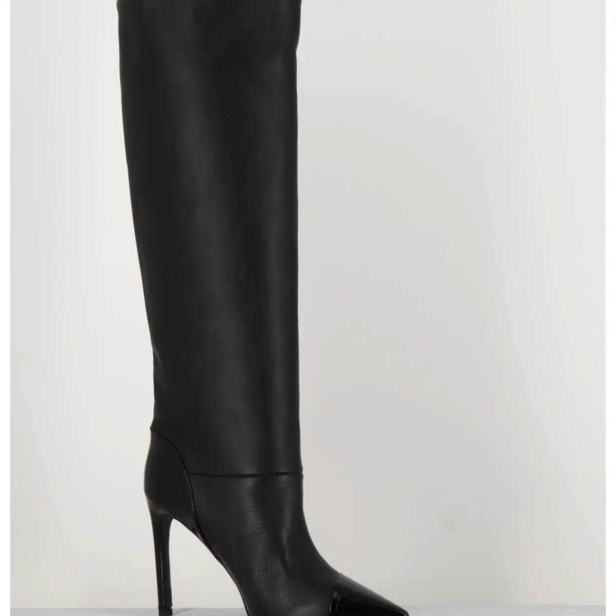 Best DEL CARLO Bottes talon haut bout pointu en cuir - 11433 MERLOT NERO NOIR