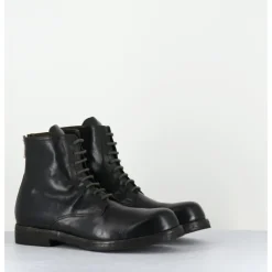 Discount OFFICINE CREATIVE Bottines à lacets en cuir kaki lavées - BULLA DD 302 T.SAFARI