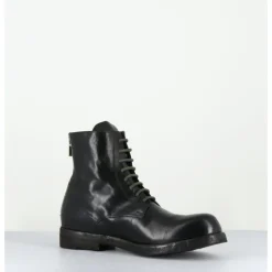 Discount OFFICINE CREATIVE Bottines à lacets en cuir kaki lavées - BULLA DD 302 T.SAFARI