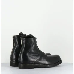 Discount OFFICINE CREATIVE Bottines à lacets en cuir kaki lavées - BULLA DD 302 T.SAFARI