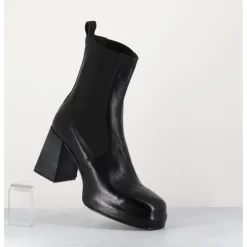 Discount MOMA Bottines chelsea en cuir brillant - CW337 NERO NOIR