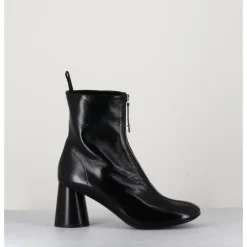 Sale HALMANERA Bottines en cuir brillant très souple - ACE07 NERO NOIR