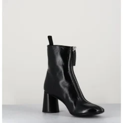 Sale HALMANERA Bottines en cuir brillant très souple - ACE07 NERO NOIR