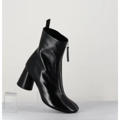 Sale HALMANERA Bottines en cuir brillant très souple - ACE07 NERO NOIR