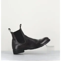 New OFFICINE CREATIVE Bottines en cuir souple -Anthracite - CALIXTE004 Magnet MARRON