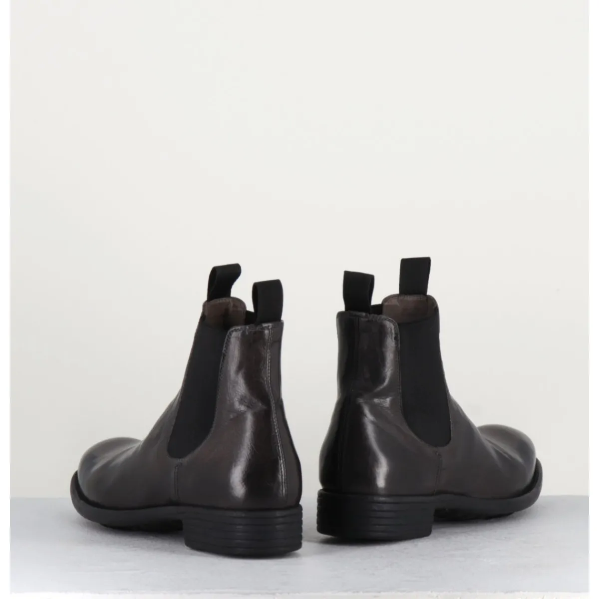 New OFFICINE CREATIVE Bottines en cuir souple -Anthracite - CALIXTE004 Magnet MARRON