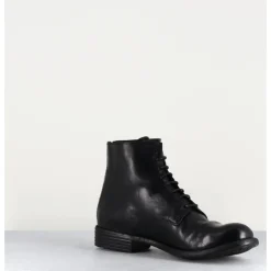Discount OFFICINE CREATIVE Bottines plates à lacets en cuir - MARS007 Nero NOIR