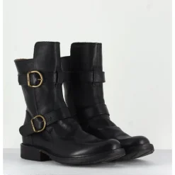 Clearance FIORENTINI+BAKER Bottines style motarde en cuir FIORENTINI BAKER - 713 eternity NOIR